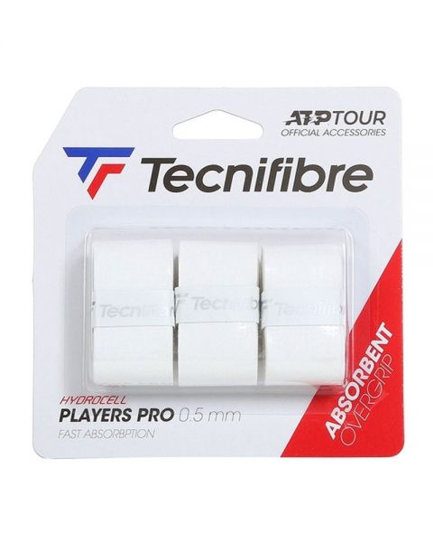tecnifibre-overgrip-pack-pro-players-padel Overgrip Tecnifibre Players Pro - Alb Pachet 3 Buc - imagine 1