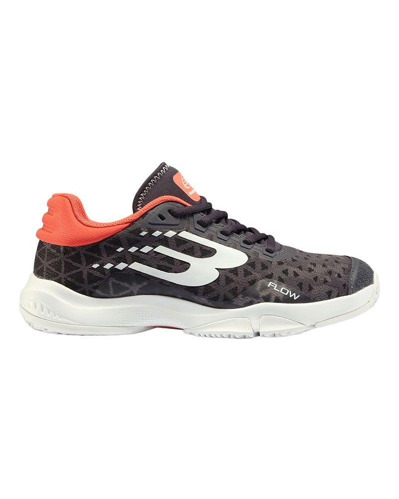 adidasi-bullpadel-flow-24l-gri-portocaliu-padel Pantofi Bullpadel Flow 24i Femeie - Gri/portocaliu - imagine 1