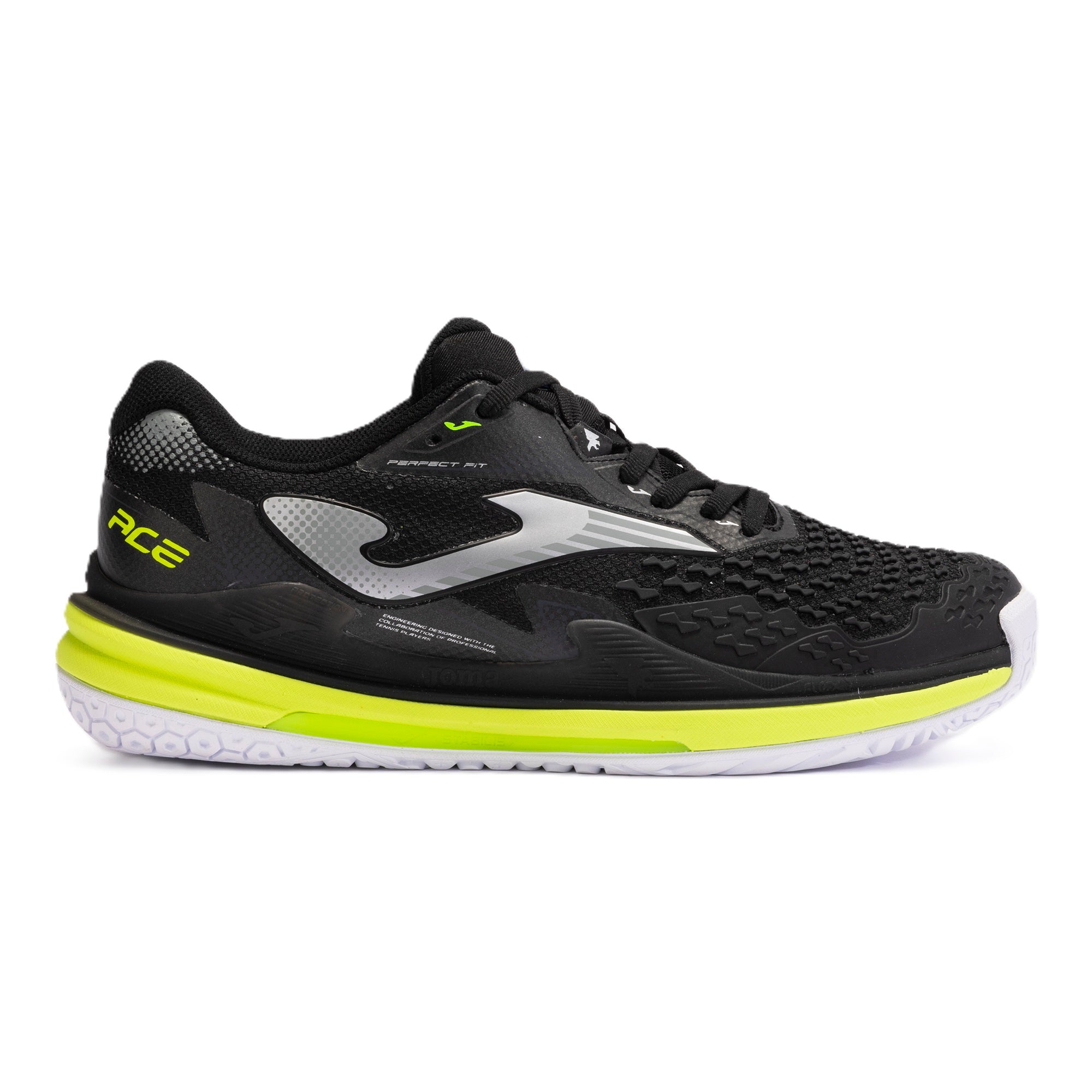 Adidași-Joma-Ace-Men-2401-Black-padel Pantofi Joma Ace Men - Negru - imagine 1