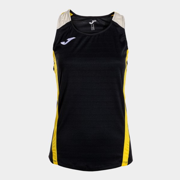 902521.109-TRICOU-FĂRĂ-MÂNECI-MONTREAL-NEGRU-GALBEN-padel Maiou joma montreal femei - negru/galben - imagine 1