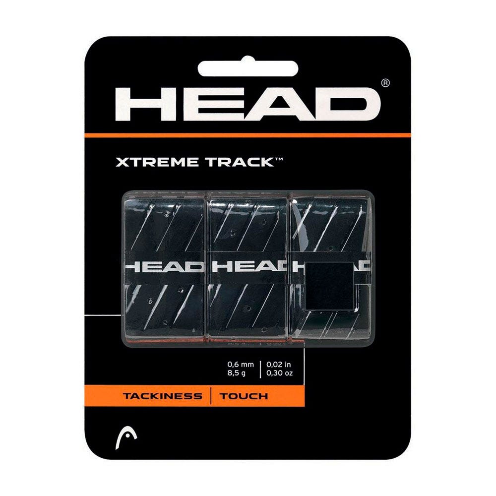 3PCS-BLISTER.-OVERGRIP-HEAD-XTREMETRACK-285124-BK-padel OVERGRIP HEAD XTREME TRACK - NEGRU PACHET 3 BUCAȚI - imagine 1