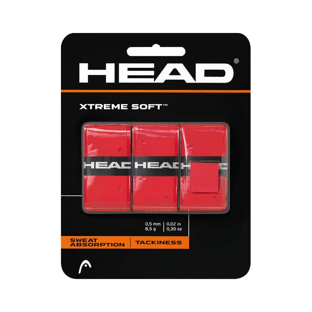 HEAD-GRIP-XTREMESOFT-OVERGRIP-padel OVERGRIP HEAD XTREME SOFT - ROȘU PACHET 3 BUCAȚI - imagine 1