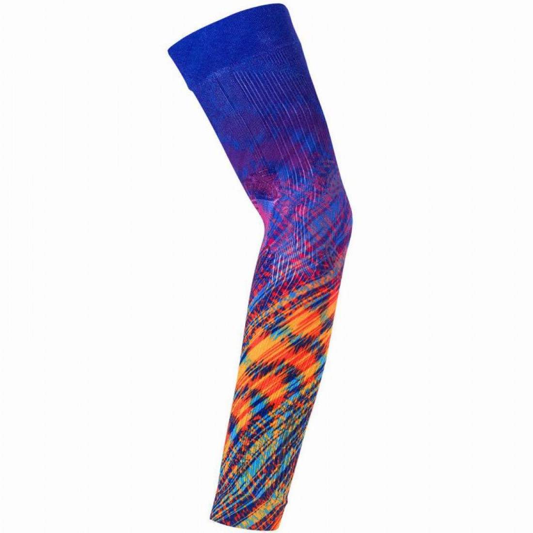 Manguitos-Floky-No-Strain-Fantasy-Rio-Naranja-Azul-padel MÂNECUȚĂ FLOKY FĂRĂ TENSIUNE FANTASY RIO - PORTOCALIU/ALBASTRU - imagine 1