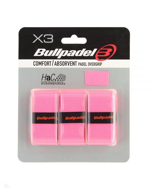 OVERGRIP-BULLPADEL-GB-1201-ROSA-FLUOR-padel Overgrip Bullpadel - Roz Flourescent Pachet 3 Bucăți - imagine 1