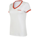 Tricou Nox Team Top Femeie - Alb/Roșu - imagine 2